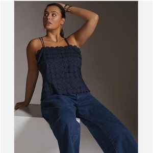 Anthro Maeve smoked back cami, size XSP, new